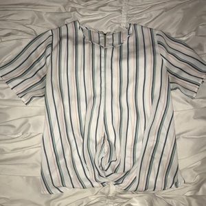 Multi colored striped blouse
